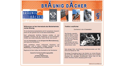 Desktop Screenshot of braeunig-daecher.de